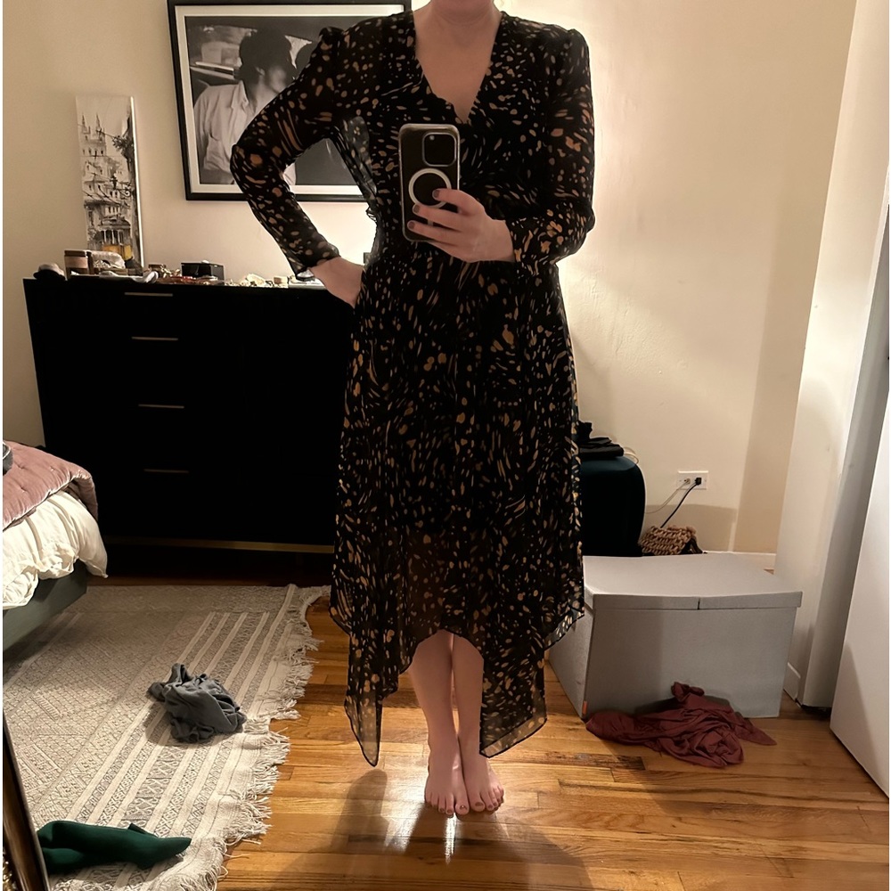 Maje sheer dress. Size 1 - equivalent to 4-6. Excellent condition.